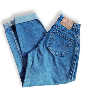 Levi’s 550 Sz M or 6 Dark Wash High Waisted Pants Vintage